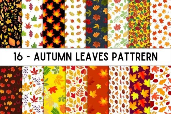 Autumn Leaves Seamless Pattern Bundle: A Creative Resource for Designers and Entrepreneurs