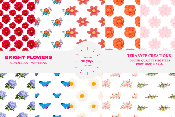 Bright Flowers Pattern