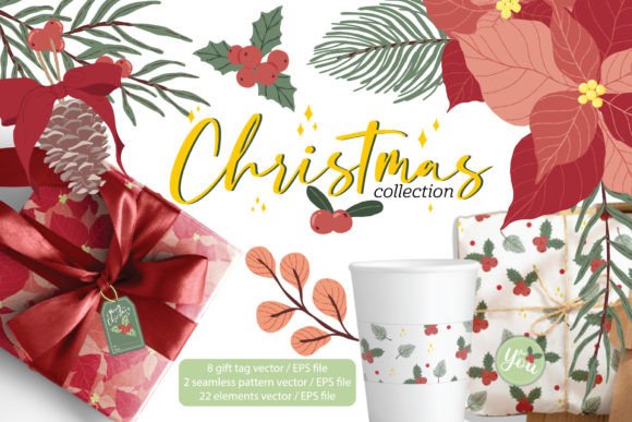 Christmas Elements and Seamless Patterns: A Guide for Crafting Holiday Decorations