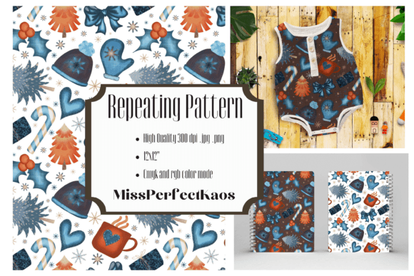 Christmas Repeating Pattern 300 Dpi