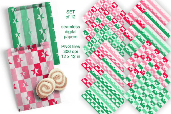 Christmas Stars N Squares Digital Papers: A Versatile Tool for Creative Projects