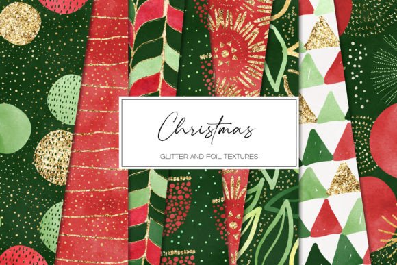 Christmas Watercolor Digital Paper