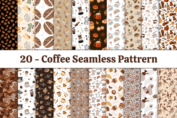 Coffee Seamless Pattern Bundle