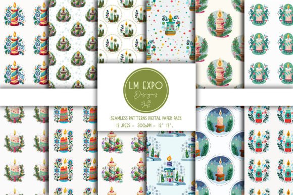 Exploring the Versatility of Christmas Candle Seamless Digital Papers