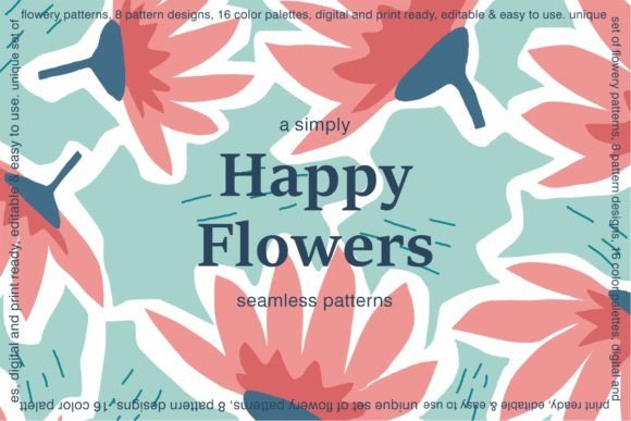Happy Flowers Seamless