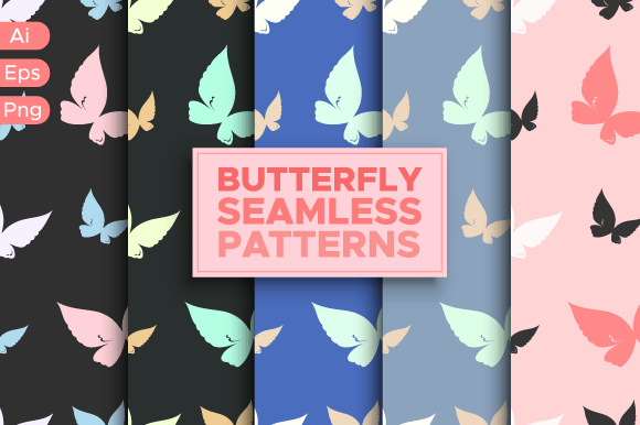 Pastel Butterfly Seamless Pattern Bundle: A Creative Resource for Designers and Artists