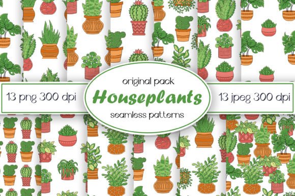 Seamless Plant Patterns for Creative Projects