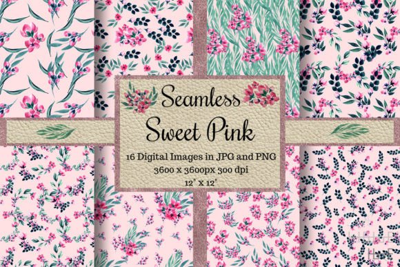 Seamless Sweet Pink Floral Pattern: A Versatile Design Asset for Modern Creators