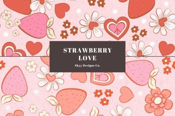 Strawberry Love: A Versatile Floral Valentine’s Day Pattern for Creative Projects