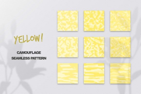 Yellow Camouflage Seamless Pattern: A Versatile, Scalable Design Resource